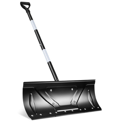 24" Heavy-Duty Snow Pusher – Ergonomic Hand Plow