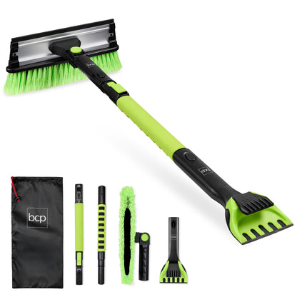 39" Extendable Snow Brush with Ice Scraper & Squeegee