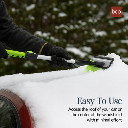39" Extendable Snow Brush with Ice Scraper & Squeegee