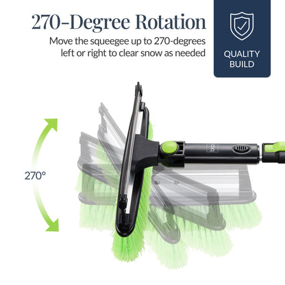 39" Extendable Snow Brush with Ice Scraper & Squeegee