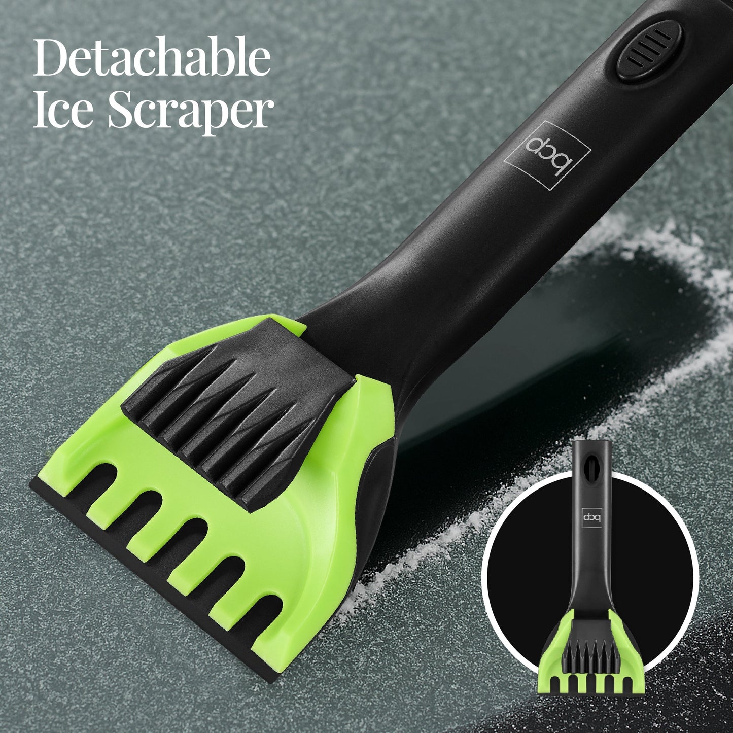 4-in-1 Snow Brush with Shovel, Ice Scraper & Squeegee