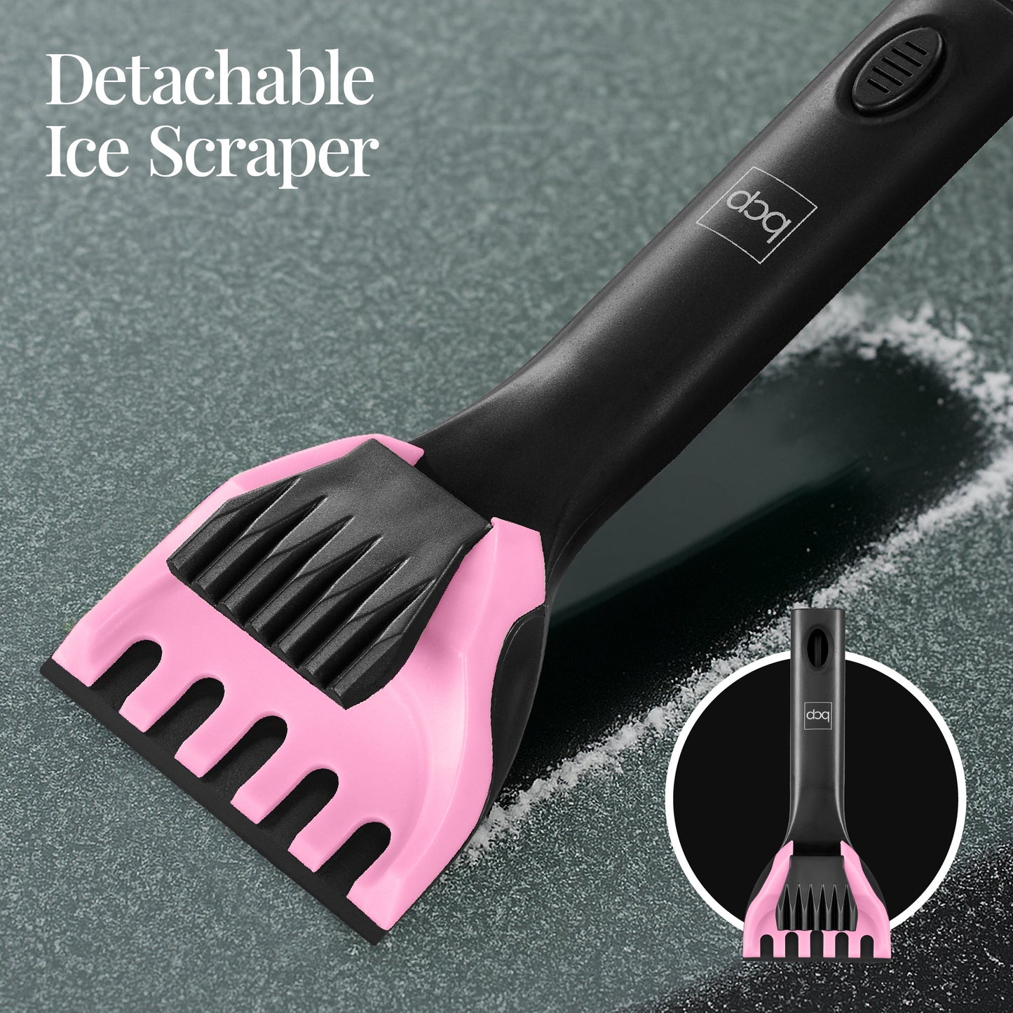 4-in-1 Snow Brush with Shovel, Ice Scraper & Squeegee